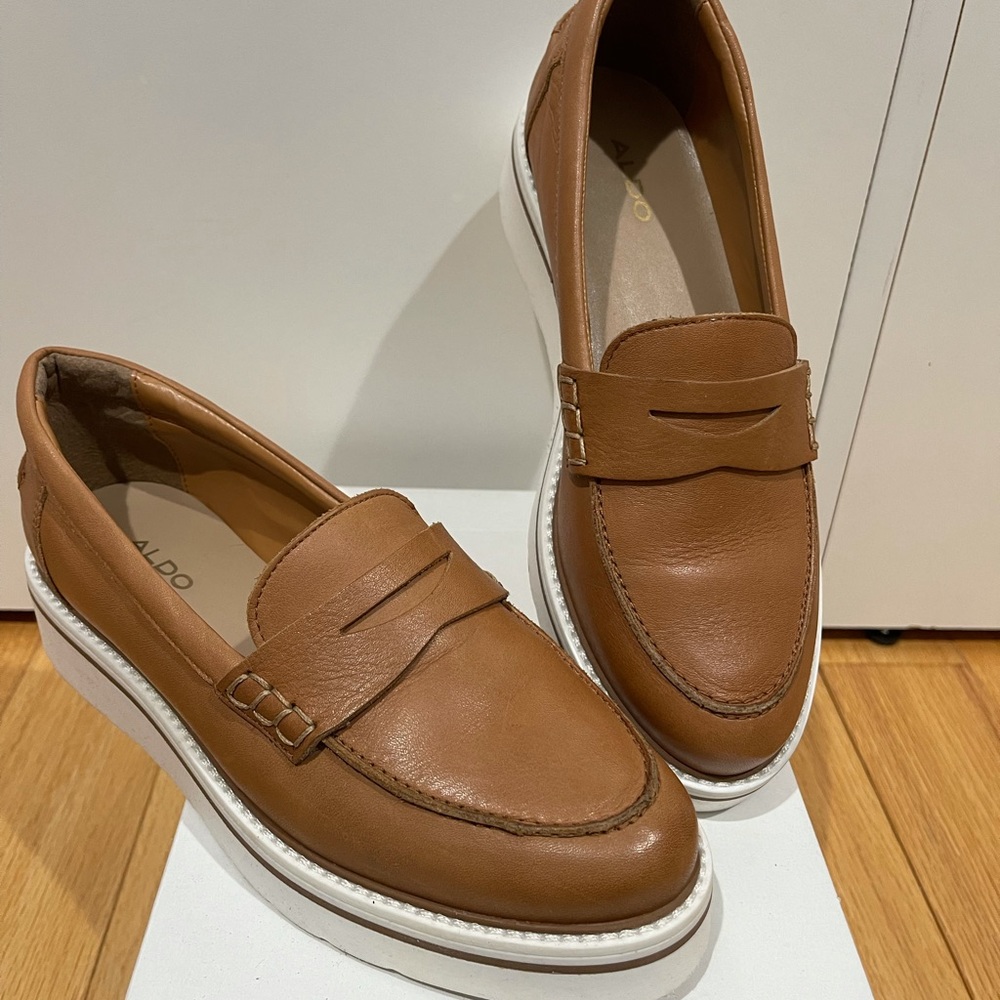 Tan also moccasins